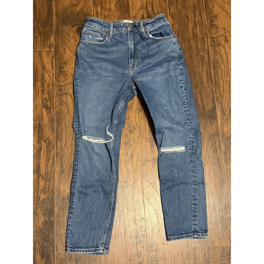 Abercrombie & Fitch The Skinny High Rise Size 28/6s Curve Love Blue Denim Jeans